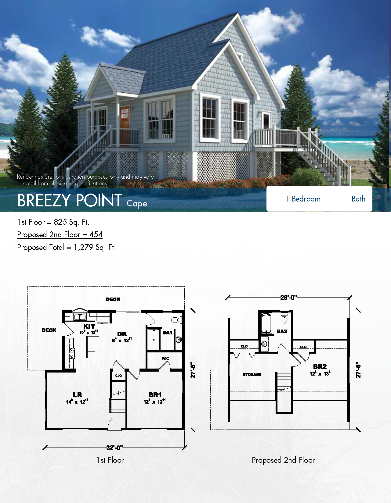 Oasis Homes Breezy Point 1.5 Story