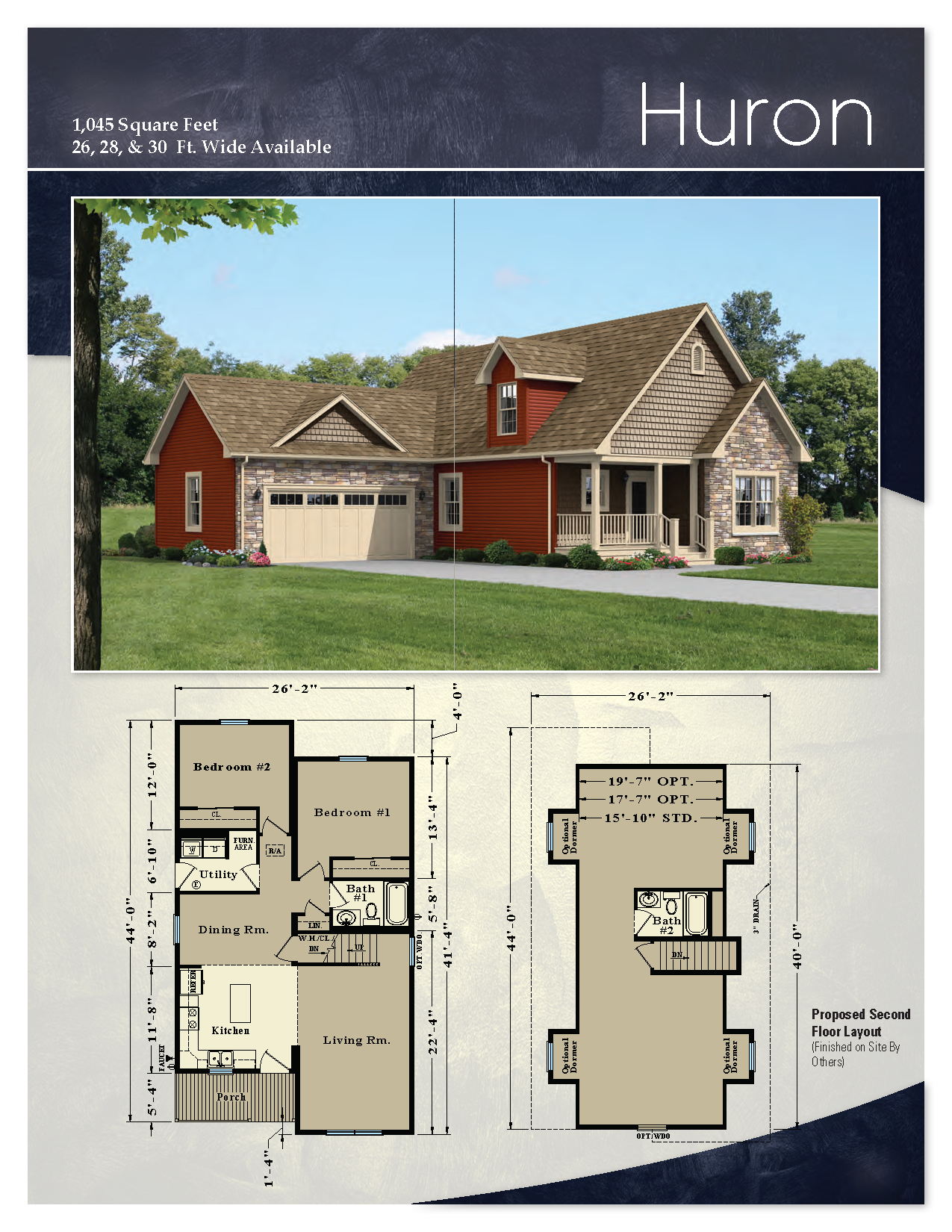 Oasis Homes Huron 1.5 Story