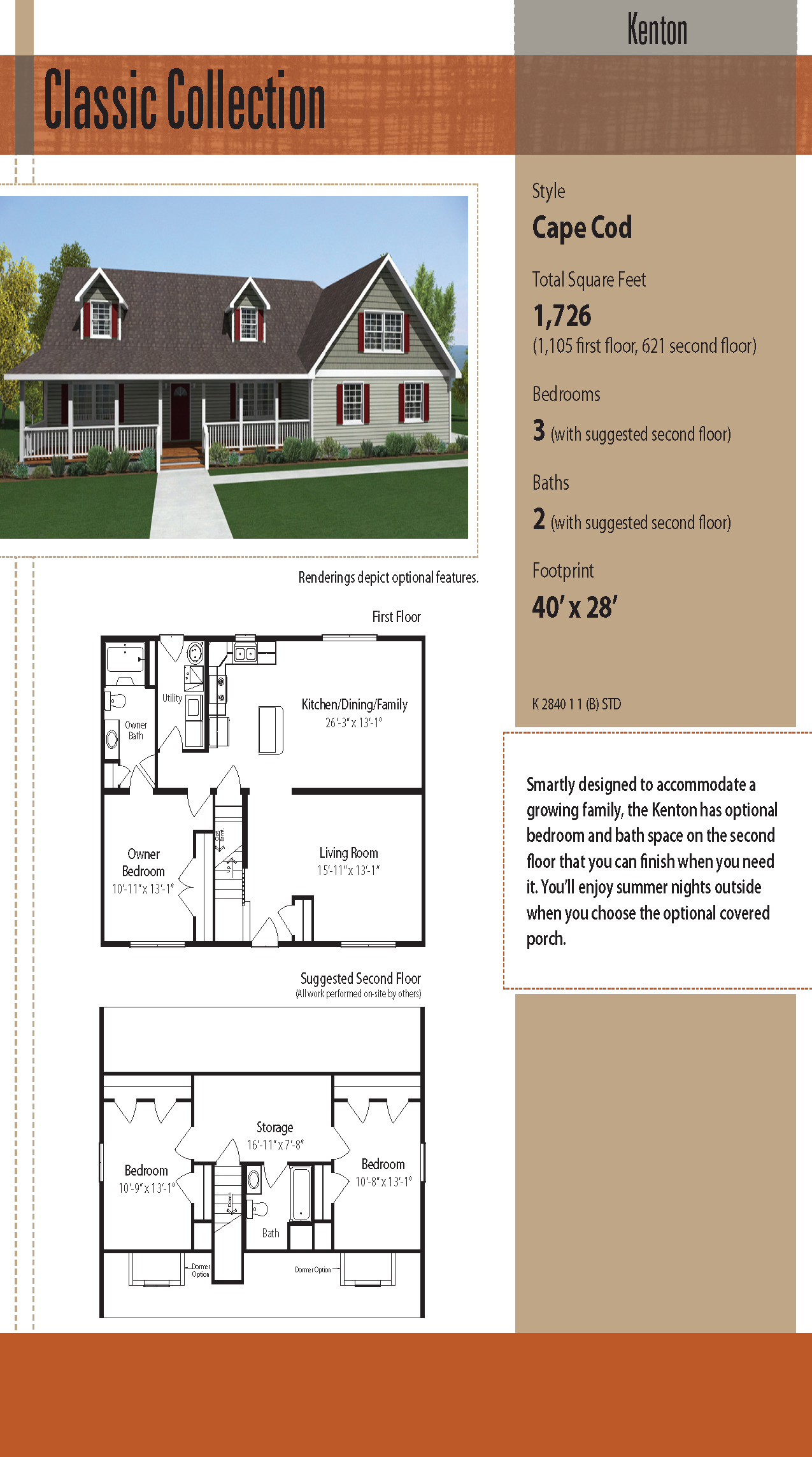 Oasis Homes Kenton 1.5 Story