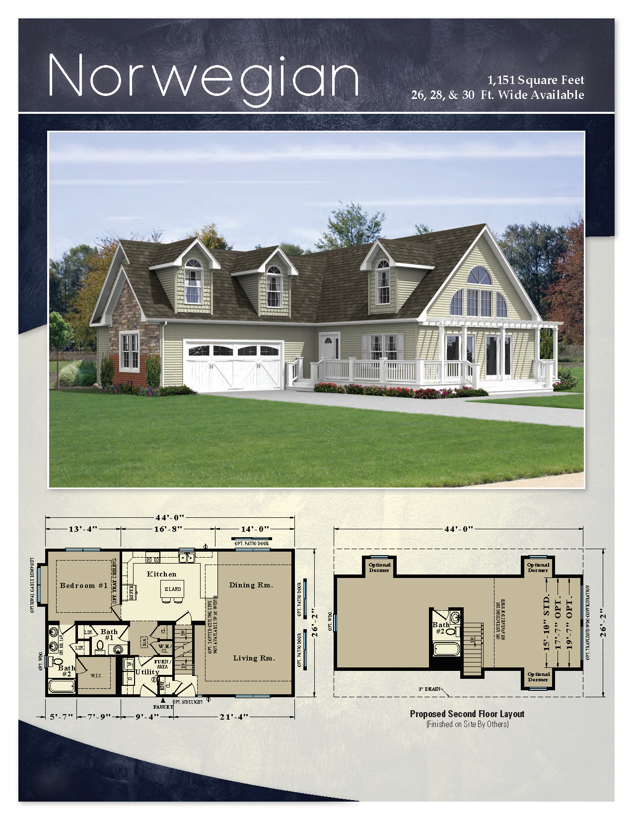 Oasis Homes Norwegian 1.5 Story