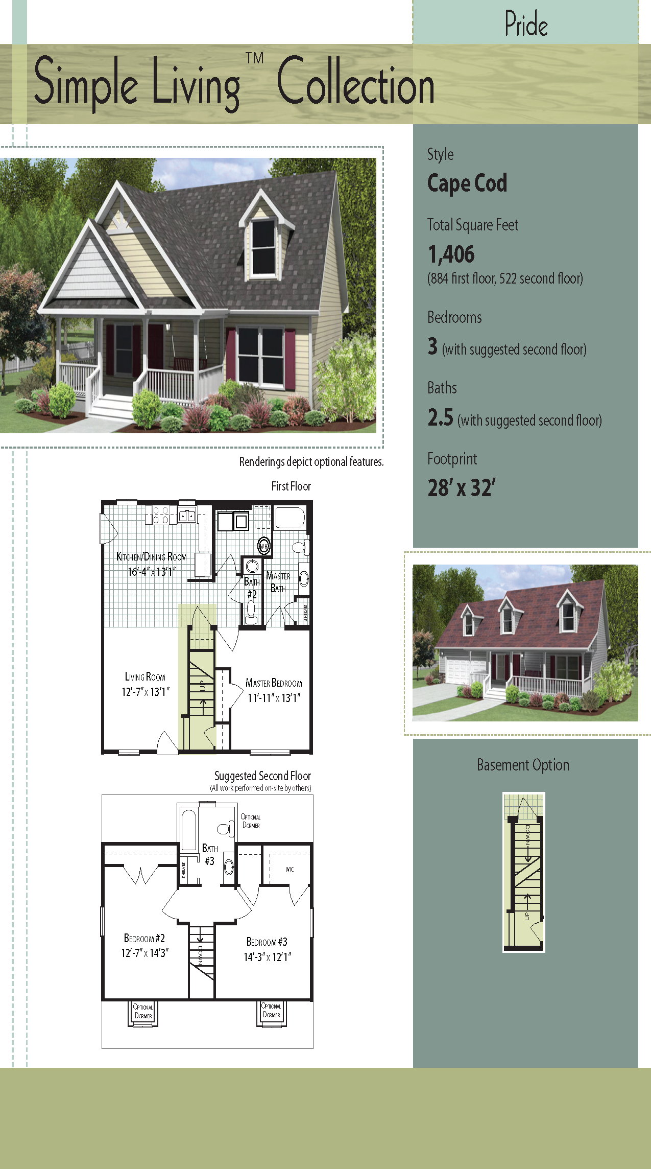 Oasis Homes Pride 1.5 Story