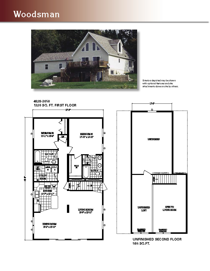 Oasis Homes Woodsman 1.5 Story