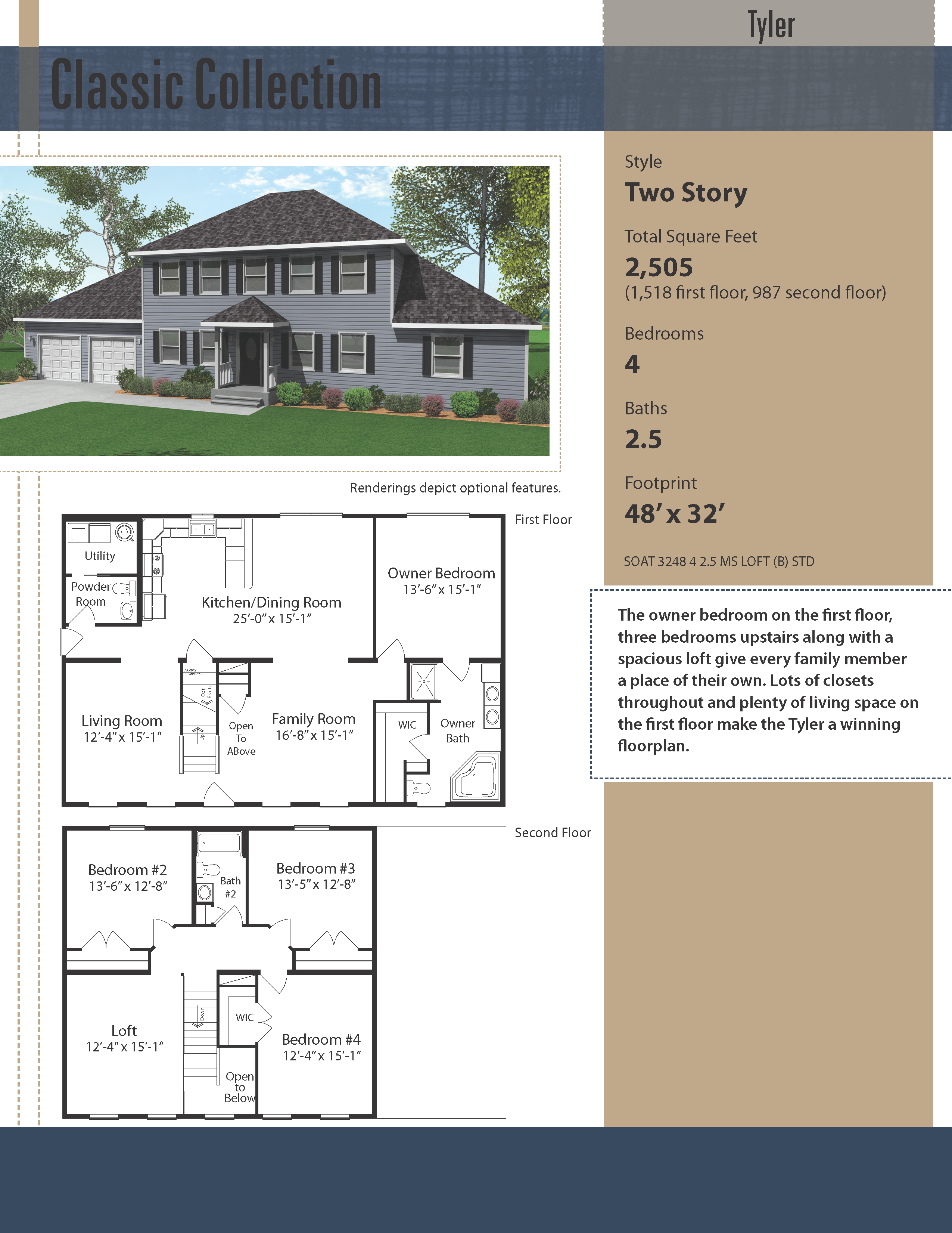 Oasis Homes Tyler 2 Story